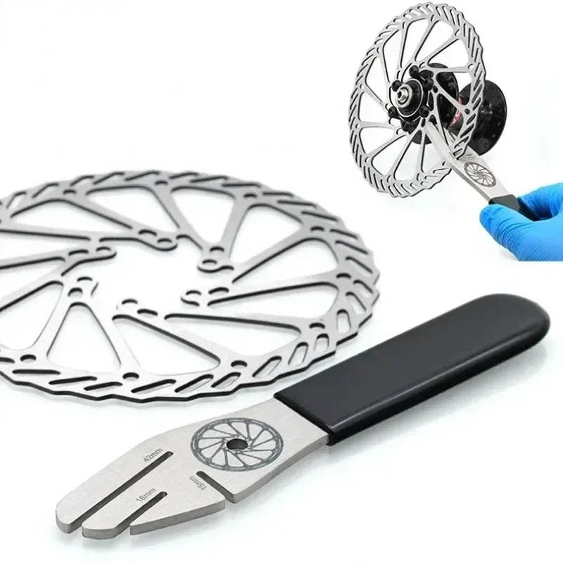 MTB Bicykel Disc Brzdum Disk Usporiadanie nástroja MTB Disk Brzdenie Kalibrácia Kľúč