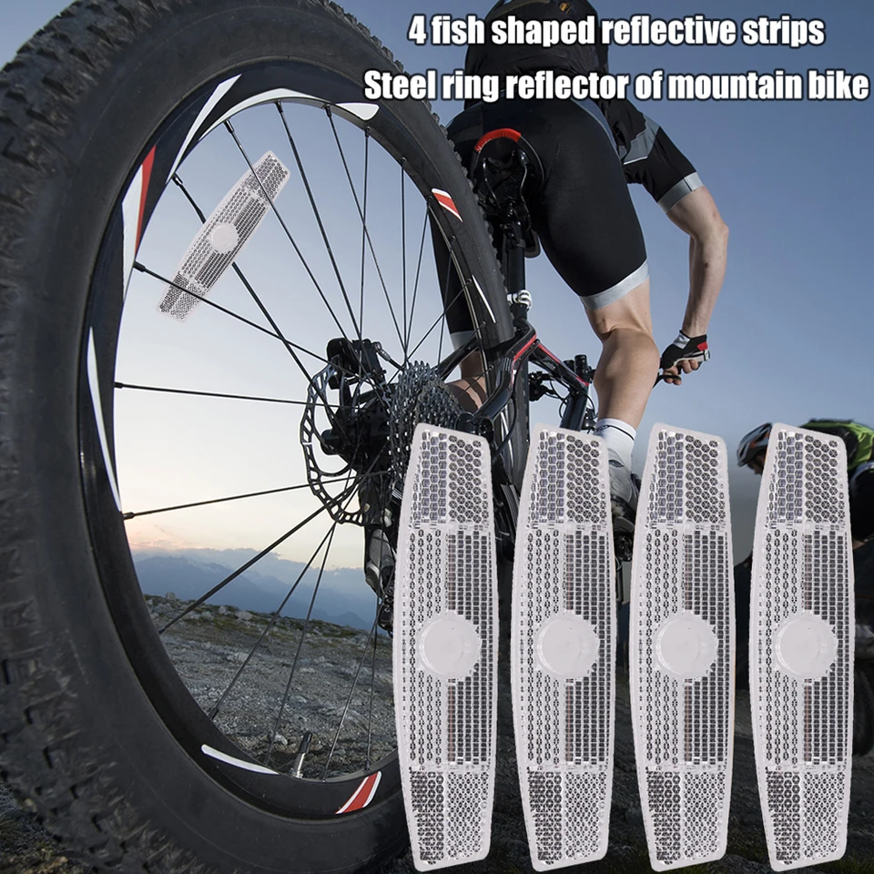 MTB bicykelový okraj kolesa reflexnej držiaka Clip Road Varovanie hovoril reflektor