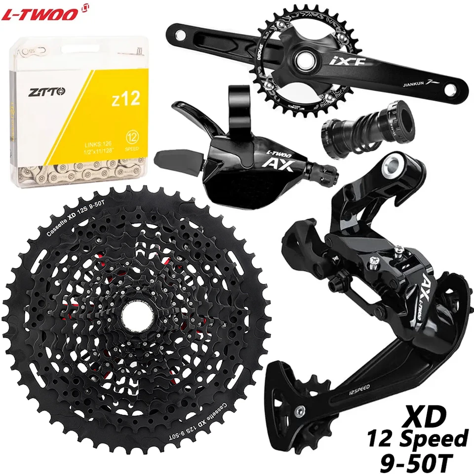 MTB Bike 12 Speed ​​XD Groupset 12S 9-50T Cassette 1x12S Shifter Zadná prehadzovacia prehadzovač 12V reťaze