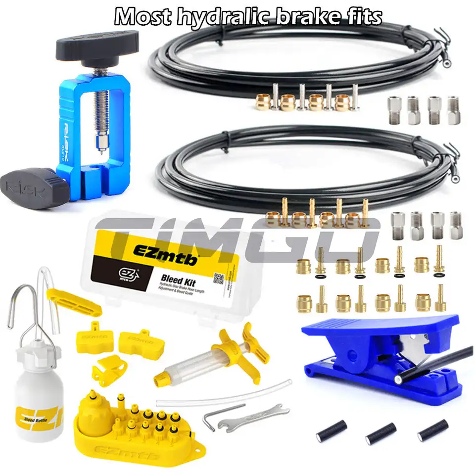MTB Road Bike Hydraulic Disc Brzdí hadica sada 2,5 Meter BH59/BH90 Vložte Olive Bleed Tool pre Shimano MT200 Tektro Avid