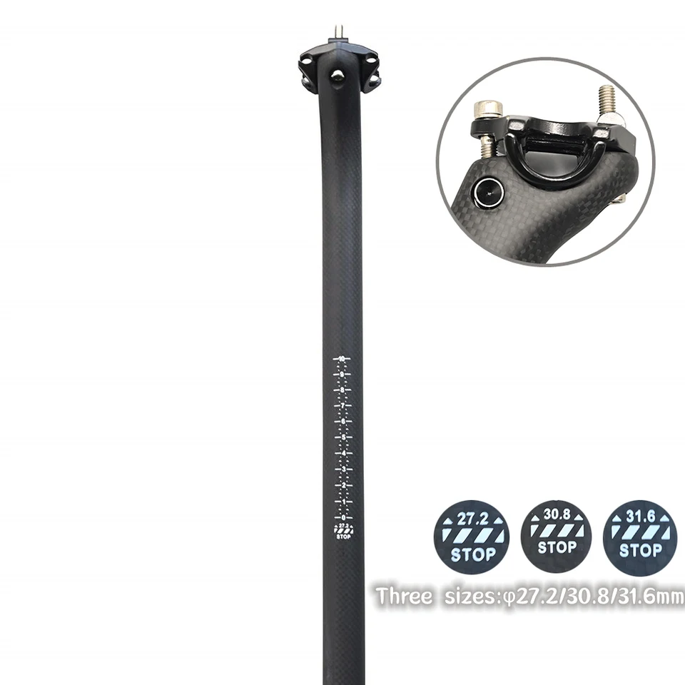 MTB Sedadla z uhlíkových vlákien, sedadlo na horských a cestných bicykloch, 3K matné, lesklé časti bicyklov, bez loga, 27,2 mm, 30,8 mm, 31,6 mm