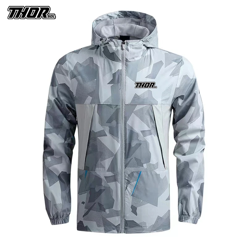 MTB Windbreaker Thorsol Cycling Bunda Bicykel Male Motokros Motokros Outerwear Mountain Bike Clothing Chamarra Rompeventos de Hombre
