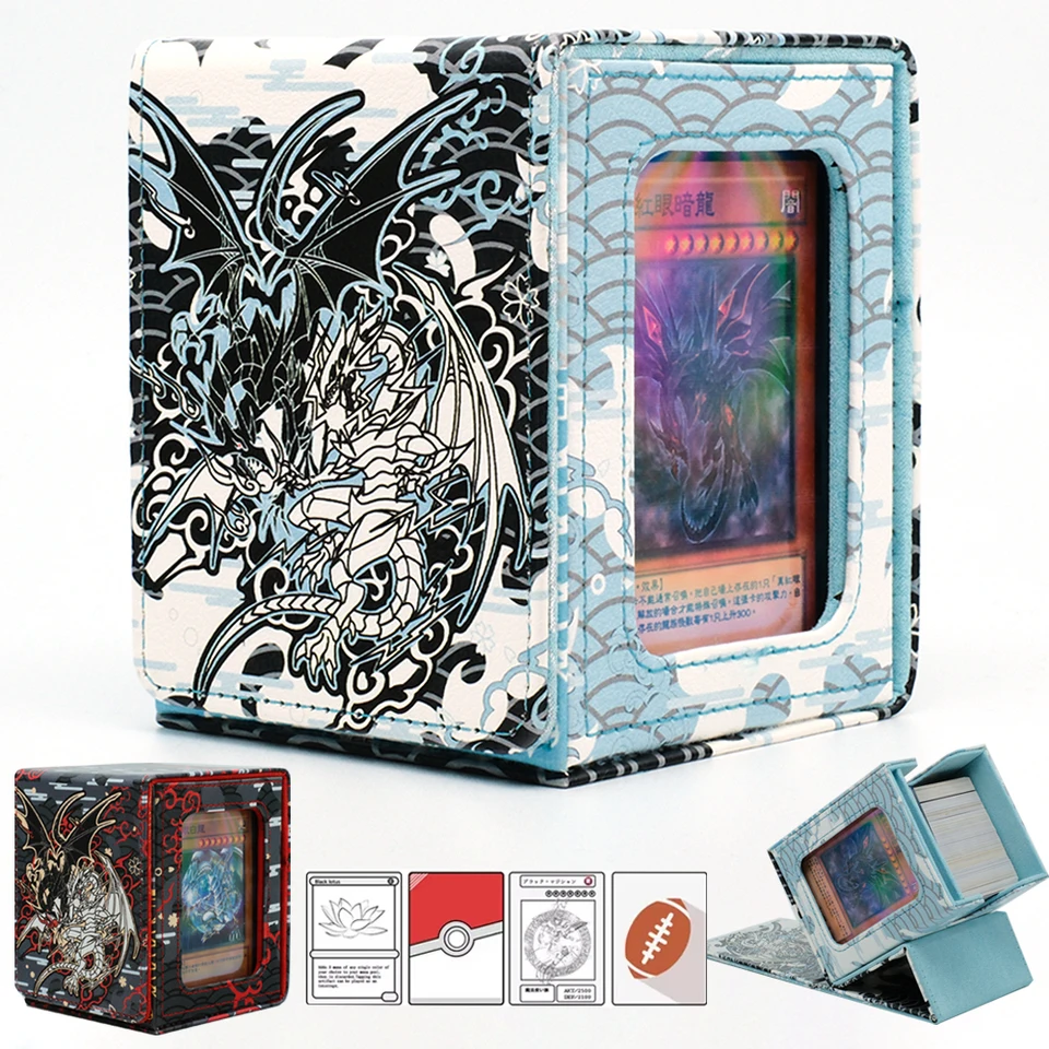 MTG Blue-Eyes White Dragon Card Organizátor s 35TP DICK DICE A SPACERS WAFU OKRESENIE 100+Veliteľ pre PTCG YGO TCG Game Card Card
