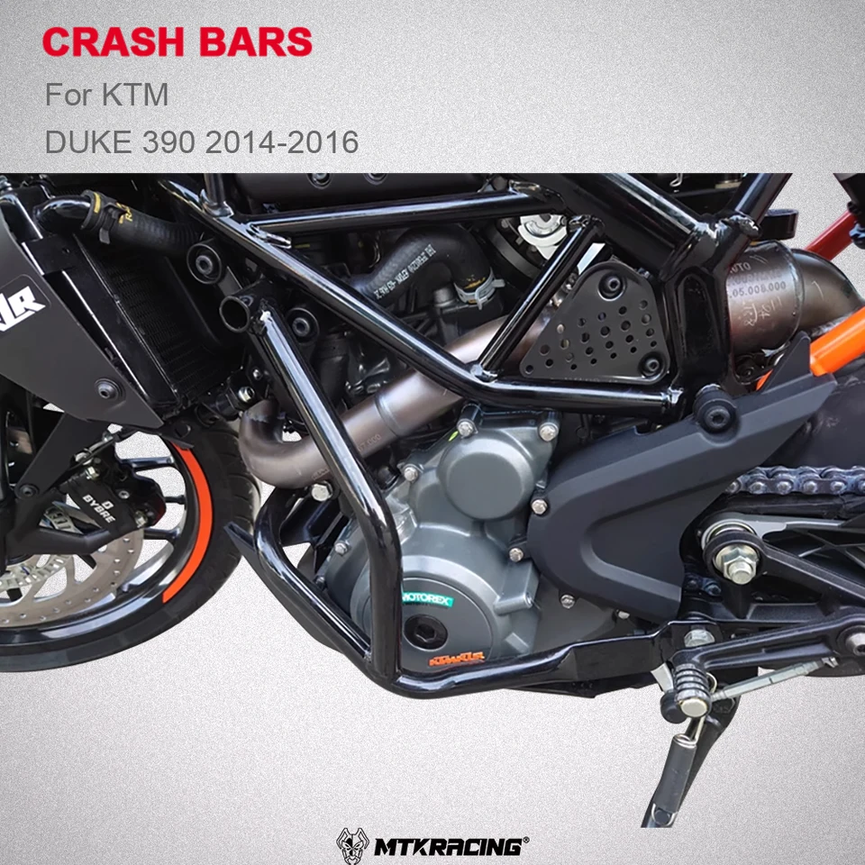 MtkRacing Crash Tary pre KTM Duke 390 2014-2016 Motorové príslušenstvo Motory
