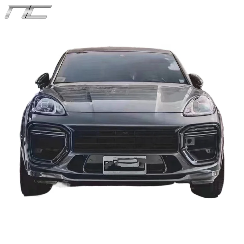 MTR v štýle suchých uhlíkových vlákien Materiál predného nárazníka GRIP GRILT Zadný nárazník pre Porsche CAYENNE 9Y0/9YA/9YB