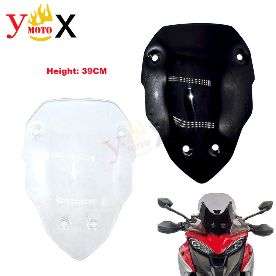 MTS V4 20- Motocykel 39 cm predné čelné sklo čelného skla veterného skla pre Ducati Multistrada MTS V4/S Sport 2020-2022 2021