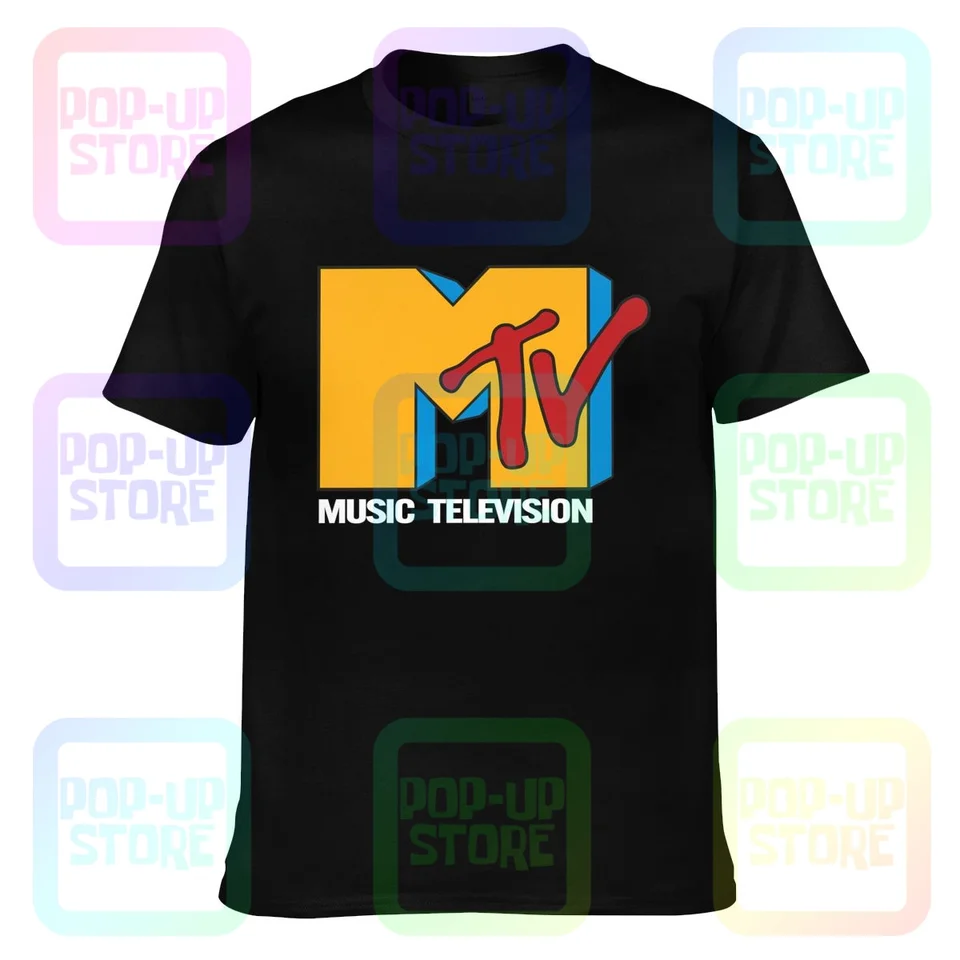 MTV 80S Hudobná televízia - Tričko Tričko Tričko Top tlače Natural Streetwear