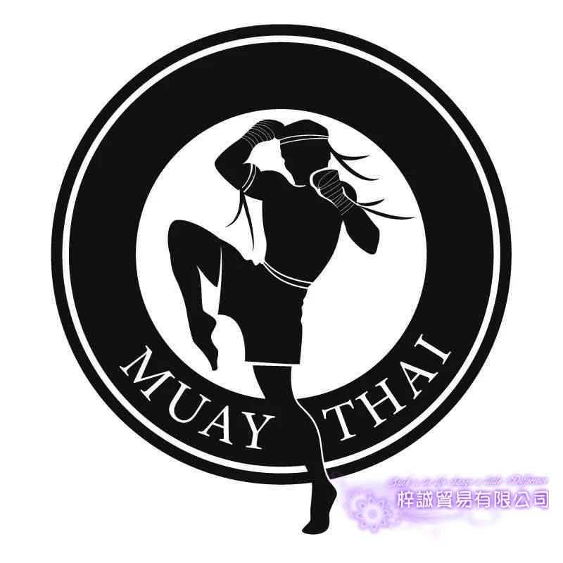 Muay Thai Kickbox Club Sticker Boxer CAR Dláha zadarmo boj vinyl Striker Decor Decor Mixal Blatial Arts MMA Club obtisky