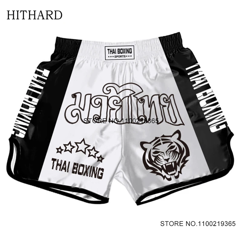 Muay Thai Shorts Men Ženy Tiger thai boxerské šortky dieťa Rýchle suché telocvičň
