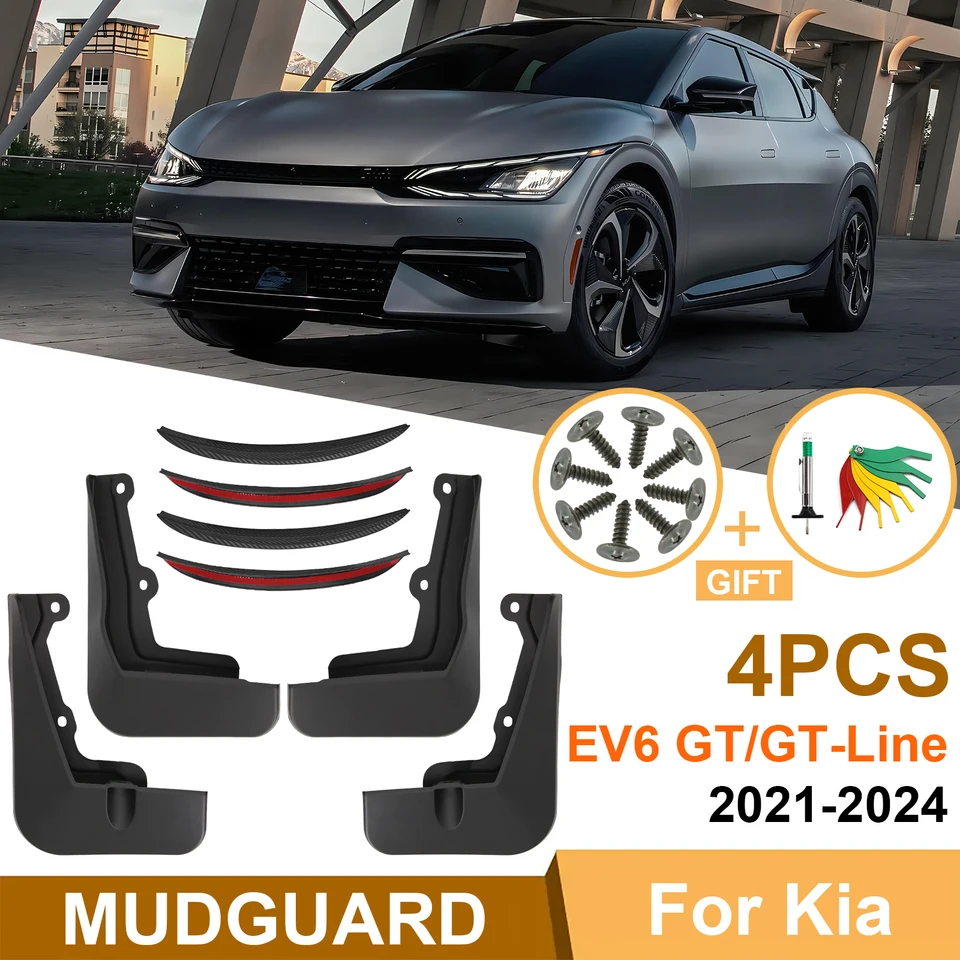 Mudflapky pre kia ev6 gt gt-line gt line cv ev 2021 2022 2023 2024