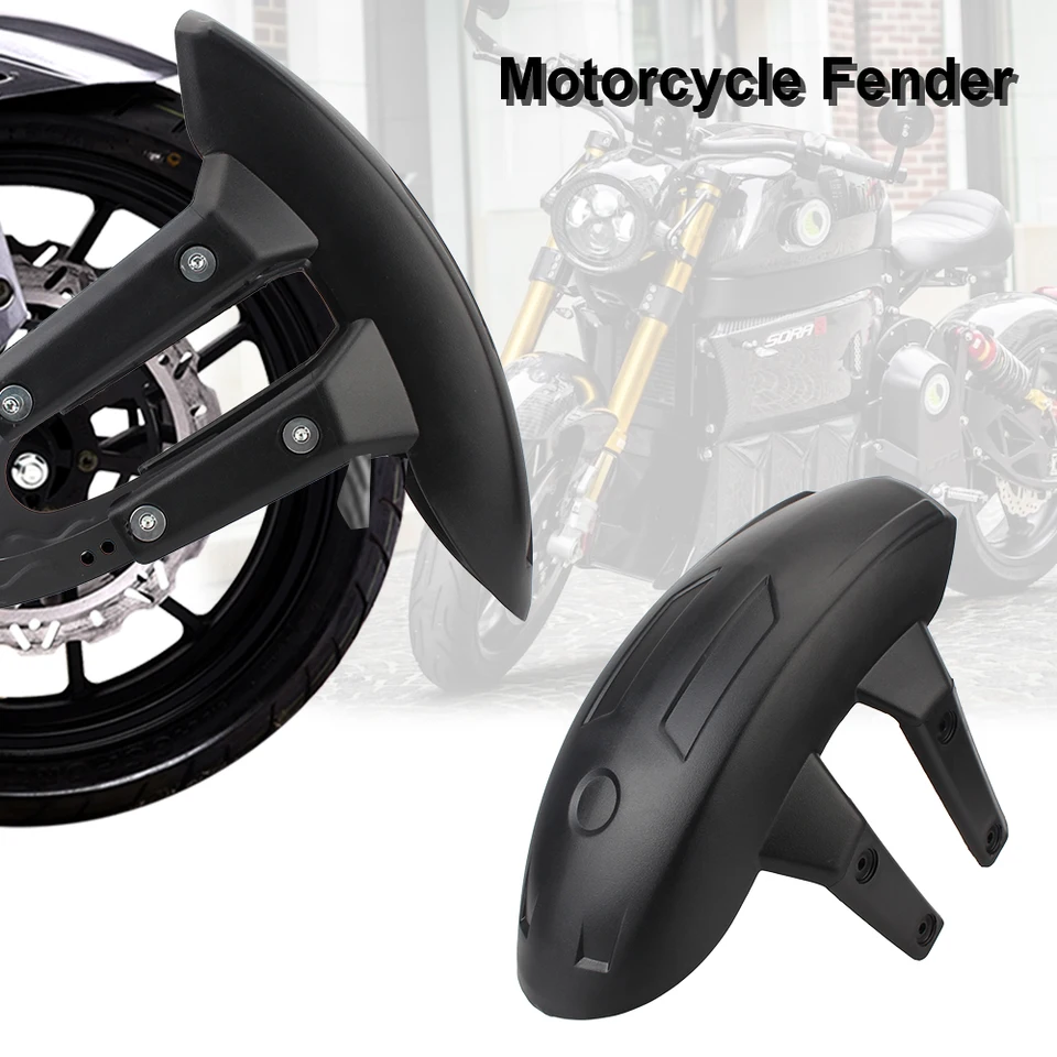 Mudguard Splash Guard Čierny plastový plastový univerzálny pokrývka blatníka zadného motocykla s konzolou s konzolou