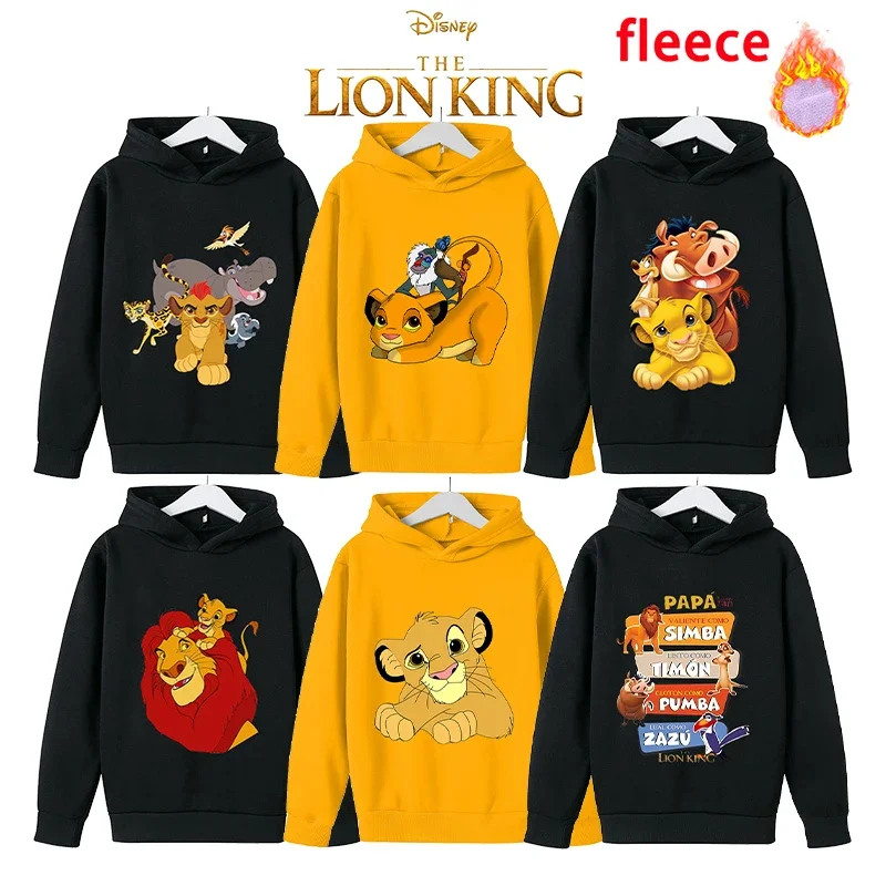 Mufasa Lion King King Detský zahustená teplá mikina mikiny batoľa film Karika