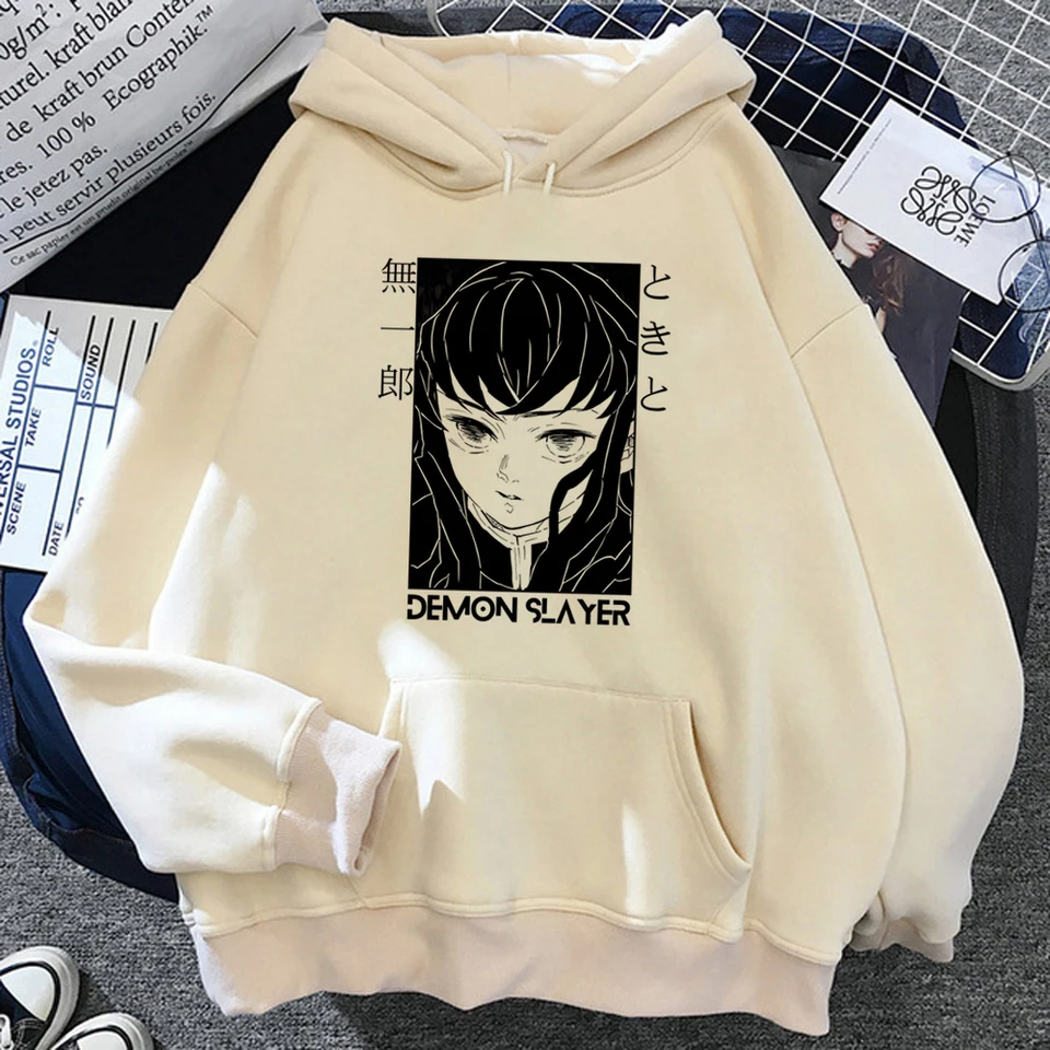 Muichiro Tokito Hoodies Ženy Kórejský štýl Vintage estetický s dlhým rukávom Top kapucňa Ženy estetický sveter