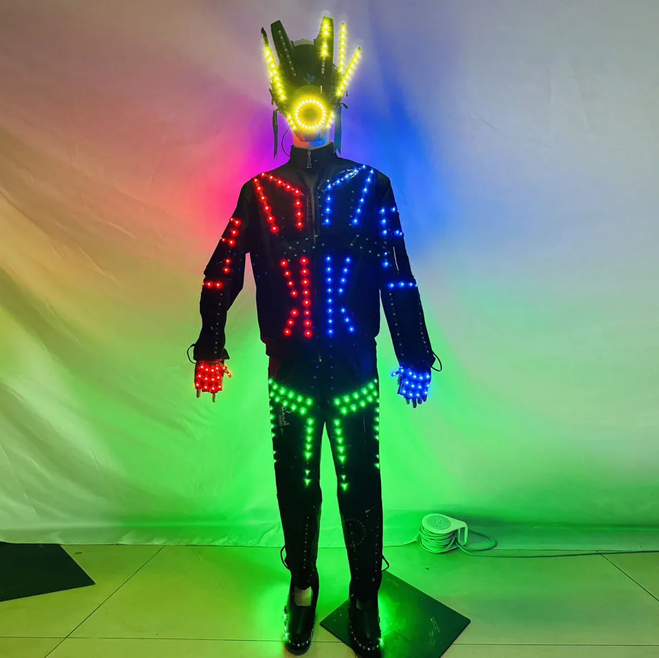 Multi-Modes viedol robot lesklý dynamický robot pre mužov nočný klub tanečný pódium Performance Performance kostým Man Costume