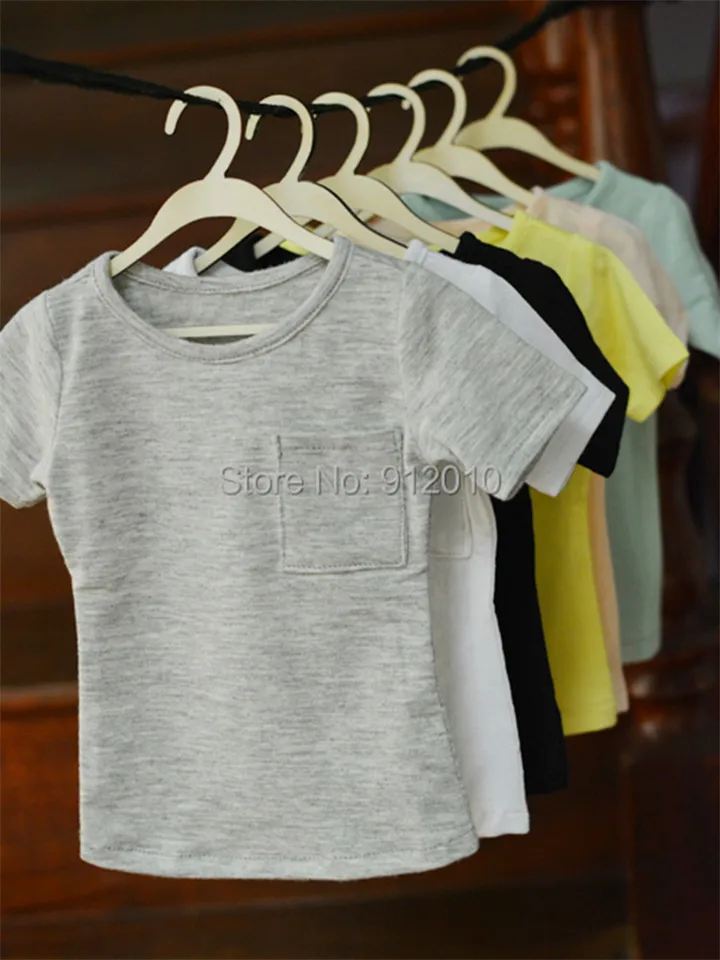 Multicolor Basic vreckové tričko pre BJD 1/6 YOSD 1/4 MSD 1/3 SD10 SD13 SD17 Strýko Doll Clothes Prispôsobené CMB82