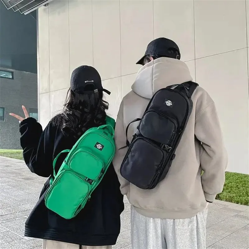 Multifunkcia Vysoko kapacita outdoor Cestovec Crossbody Bag Men Dámske technowear hip hop hip hop s jedinou ramennou hrudnou taškou neformálne fanny balenie