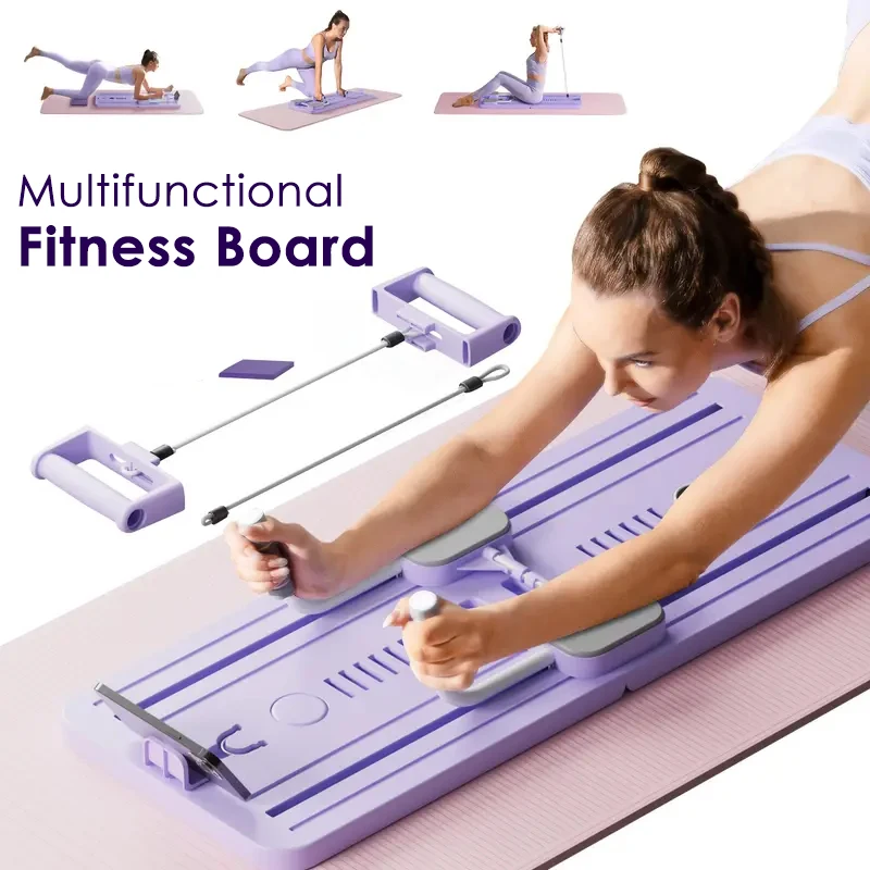 Multifunkčná fitness doska Cvičenie 4 v 1 brušná doska Workout Board Push-Ups Stands Pilates Home Gym Equipment