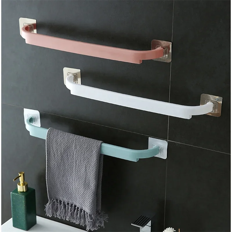 Multifunkčná kúpeľňa Uterák na uterák Závesný záves Self Adhesive Hooks Háčiky držiak na stenu na stenu Skladovanie pre domáce doplnky na uteráky