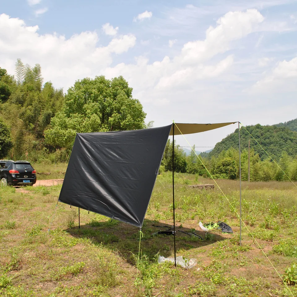 Multifunkčná plachta pre 3-4 osobu, plachtu dažďa, hojdačka Rainfly, stan plachta, prenosná ultralight kempingová plachta, vodotesná plachta