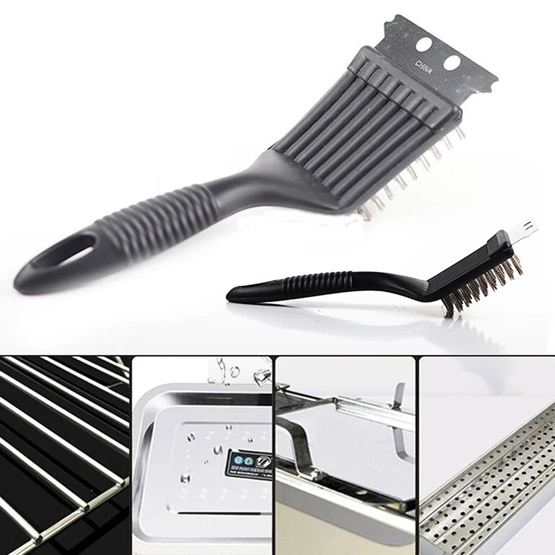 Multifunkčné grilovanie kefy z nehrdzavejúcej kefy Grill Grill Grill Grill Cleaning Brush BBQ Tools