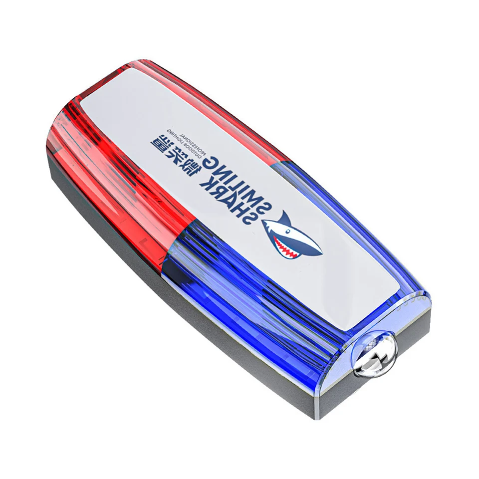 Multifunkčné ramenné klipové svetlo Mini červené modré LED Výstraha LEVER ZLEPEBLE Vodotesné nabíjanie USB pre hygienický pracovník hliadka