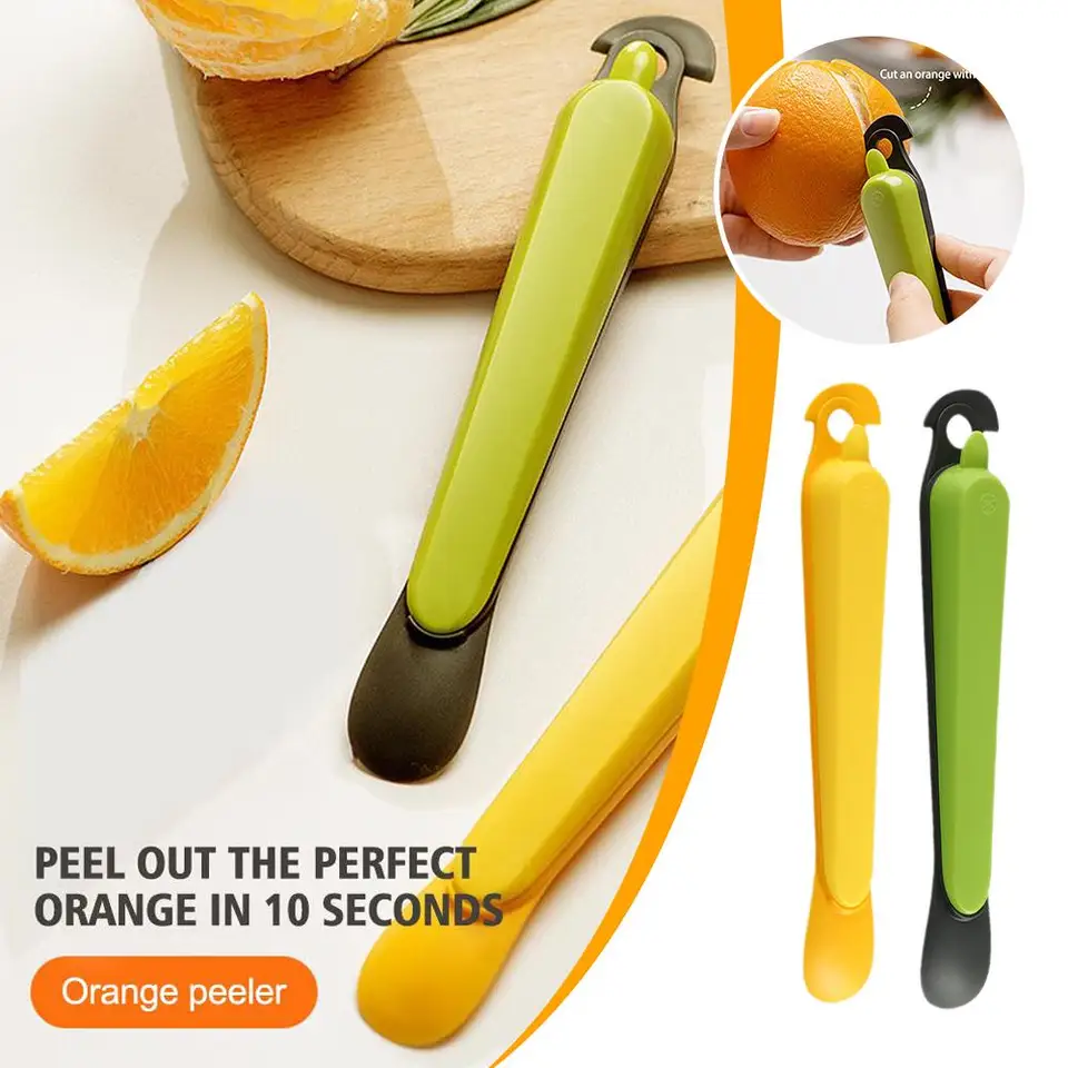 Multifunkčný kuchynský ovocný náradie Lemon Orange Peeler Peeler Pulp Mango Deseed Tool O8Z4