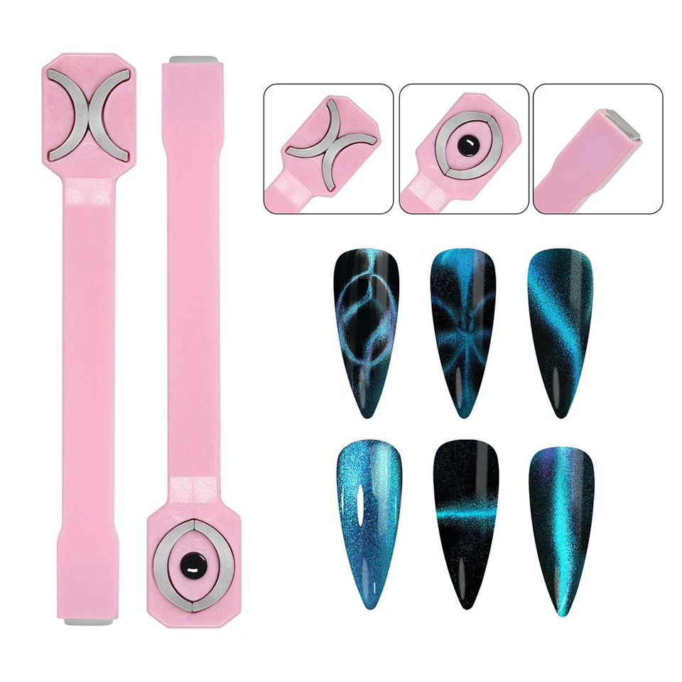 Multifunkčný magnet Cat Eye Magnet 3 v 1 silná magnetická tyčinka pre dizajn nechtov na dizajn