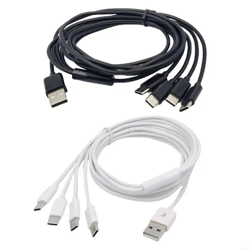 Multifunkčný nabíjací kábel U4LC s nabíjacím káblom USB C so 4 samými zástrčkami typu-