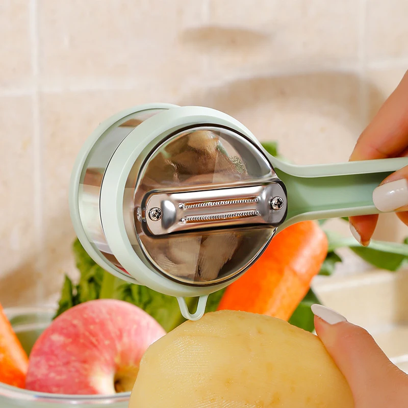 Multifunkčný odlučovací nôž s úložným boxom Manuál Apple Peeling Cutter prenosné zeleninové zemiaky peelers kuchynské doplnky