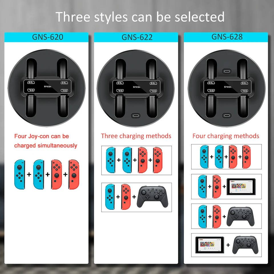 Multifunkčný ovládač nabíjačku nabíjacie stanica Nintendos Swicth Joycon NS Nintendo Switch Pro Controller pre prepínač
