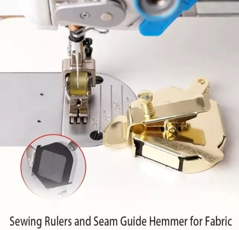 Multifunkčný sprievodca magnetickým švom proti tlaku Line Pull Round Magnet Fix Gauge Opreat Edge Lock Lock Stitch Sprava pravidla