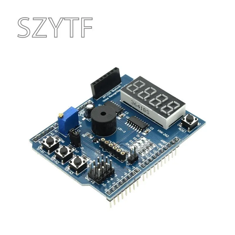 Multifunkčný štít s bzučiakom LM35 4 -Digit Digital LED Modul pre expanznú dosku pre Arduino R3 Lenardo Mega2560 DIY Kit
