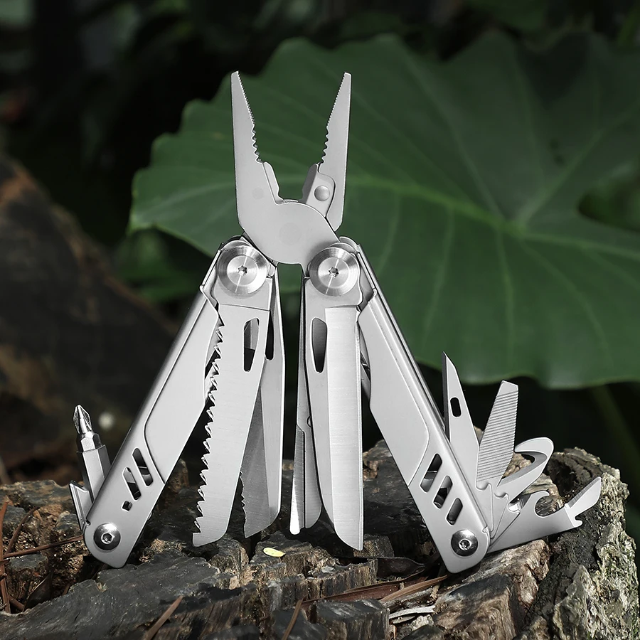 Multitool, kliešte s vreckovým nožom. Ideálne pre vonkajšie, prežitie, kemping, turistika, jednoduché opravné darčeky pre mužov