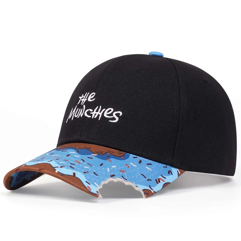Munchies Hip Hop Cap Girl Boy módna baseballová čiapka pre mužov Dospelý športový športový klobúk outdoor slnečné klobúky