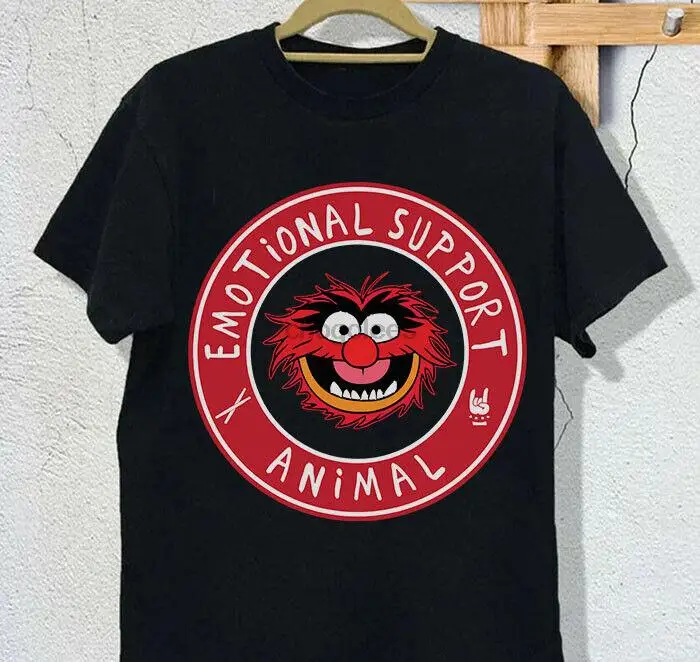 Muppets Emocionálna podpora zvierat vtipné vintage unisex tričko najlepšie darčeky