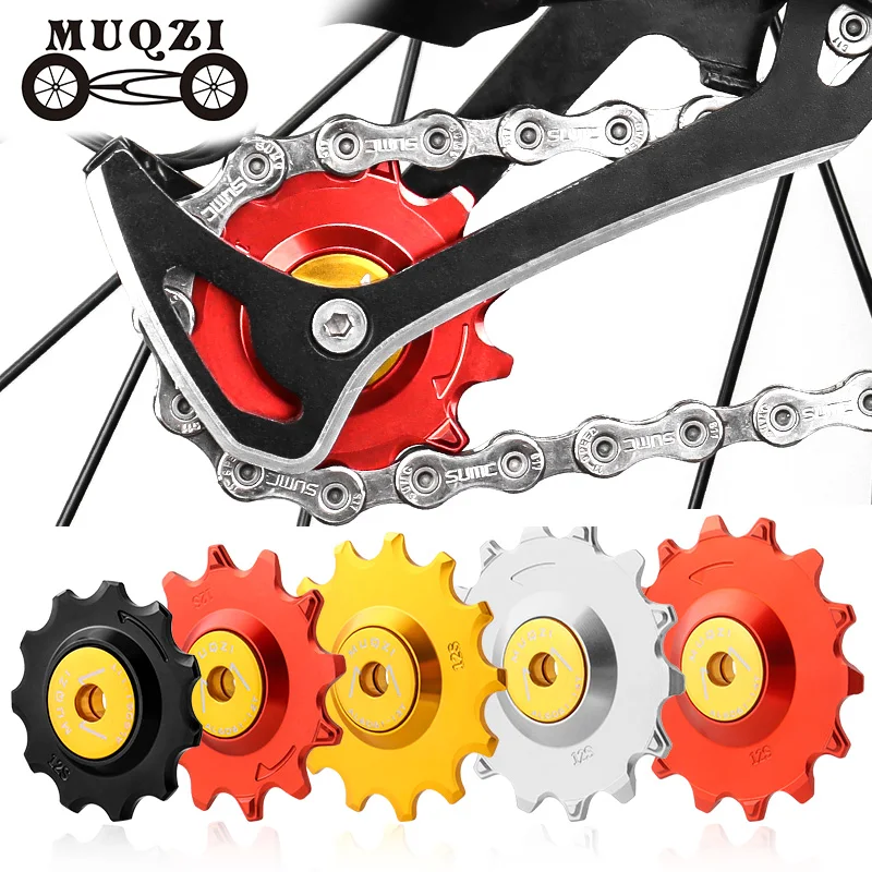 Muqzi 11T 12T 13T 14T Zadná prehadzovacia prehadzovačky Jockey Wheel MTB Bike Ceramic Sprievodca kladkou pre 7 8 9 10 11 12 12 12 12 12 rýchlostný reťazec