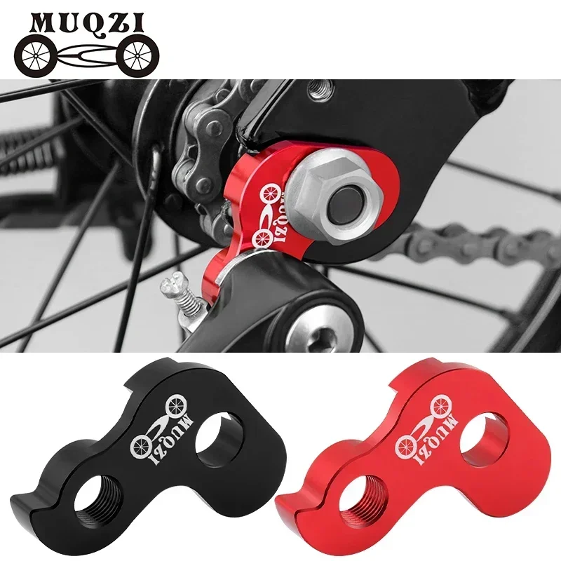 Muqzi 412 Skladací bicykel Rám Zadná prehadzovacia zliatina chvostovej zliatiny vonkajšieho 3 -rýchlostného závesu predlžovanie jednosmernej rýchlosti prehadzovač