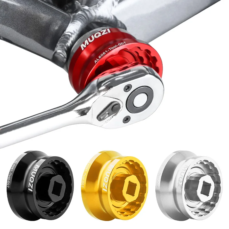 Muqzi 5 v 1 nástroji na spodnú konzolu na bicykli pre 12/16-notch 39/41/44/46/49 mm kompatibilný s Shimano Sram Truvativ FSA Chris King