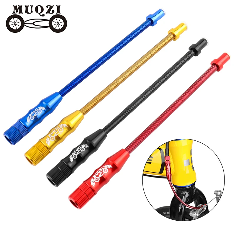 Muqzi MTB bicykle brzdové rezance chránič kábla Sprievodca ohybom trubice potrubia Hadica Hades Hadess Ocel predĺžená V brzdová pružina Časť bicykla rezance