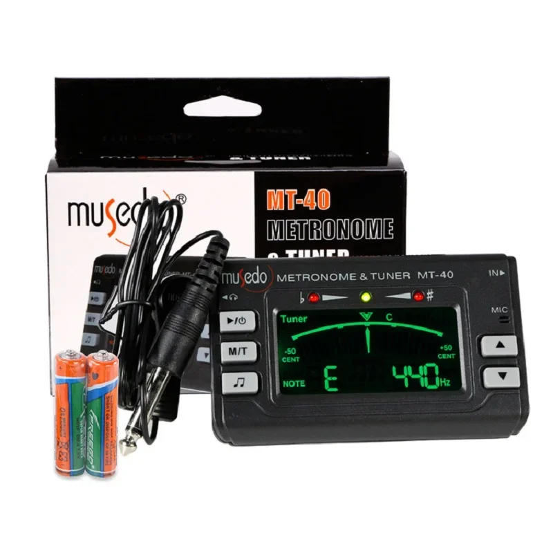 MUSEDO MT-40 MT-80 Profesionálna presnosť LCD gitarový gitarový gitarový tuner gitarov