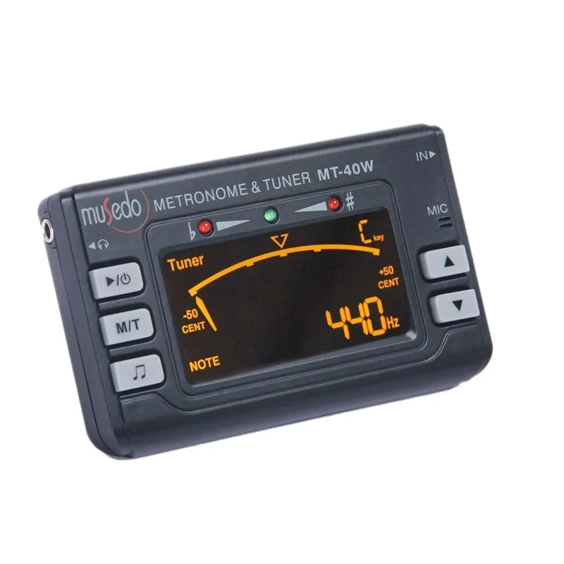 MUSEDO MT-40W Metro-Tuner Generátor Elektronický digitálny LCD 3 v 1 LCD klarinet saxofónový tuner/metronóm