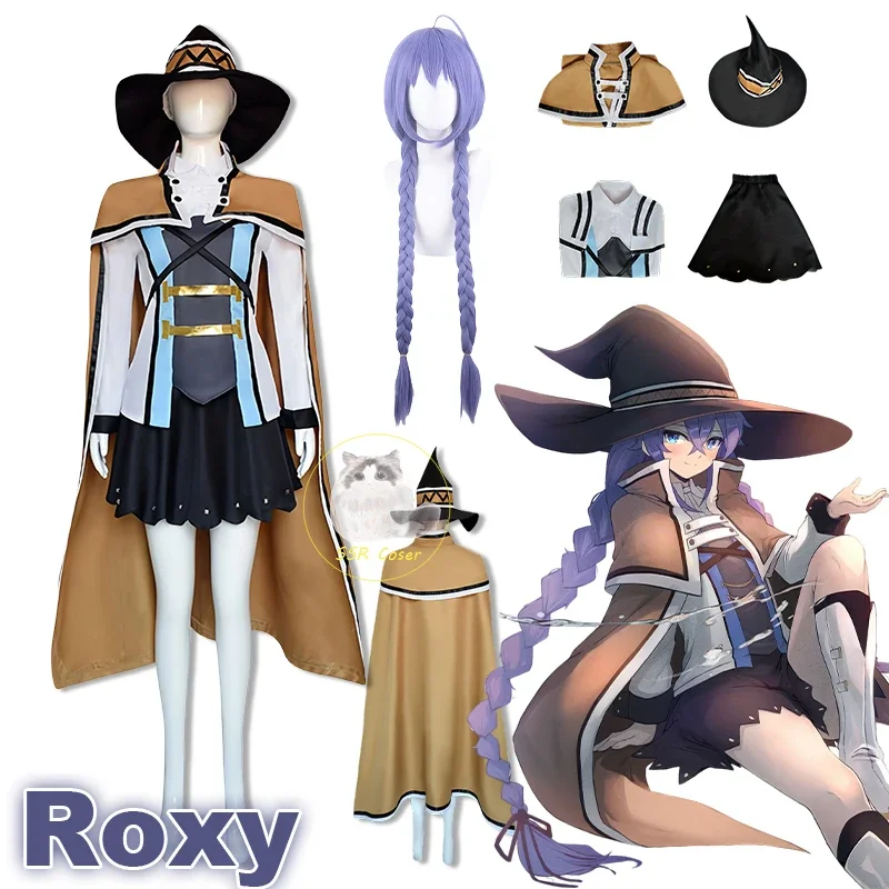 MUSHOCU TENSEI: bez práce reinkarnácie Cosplay Roxy Migurdia Cosplay kostýmové šaty Uniforma oblečenia Halloween Carnival Suit Girls