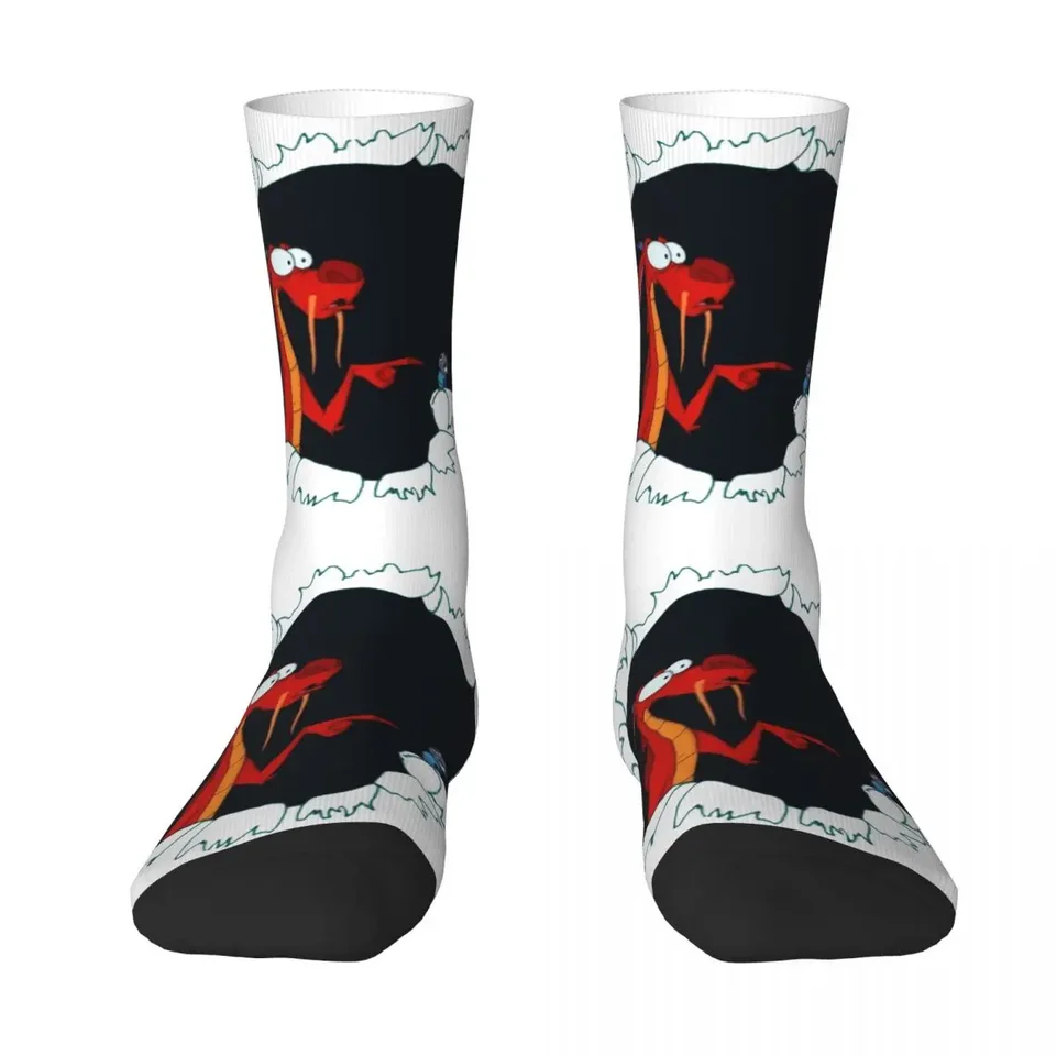 Mushu z Mulan Socks Harajuku super mäkké pančuchy celé sezóny Dlhé ponožky Príslušenstvo pre unisex darčeky