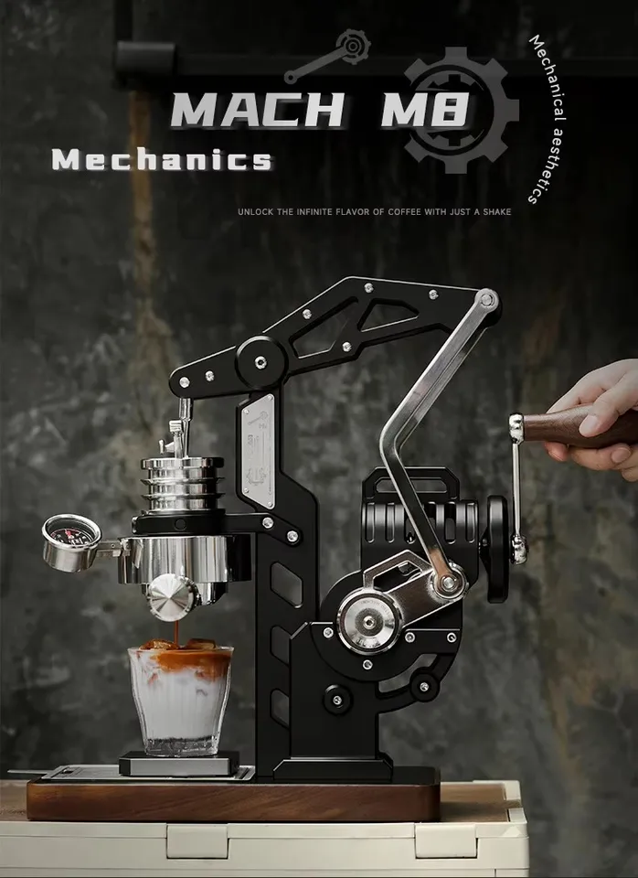 Muvna poloautomatická ručne kľukatá espresso stroj/plná mechanická premenná tlaková kávovar/58 mm profesionálna pivovarnícka hlava