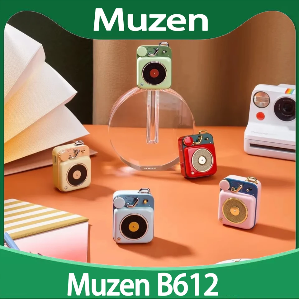 Muzen B612 Atomic Phonograph Bluetooth Wireless Reproduktor farebný mao kráľ retro prenosný mini metal hudobný prehrávač AI