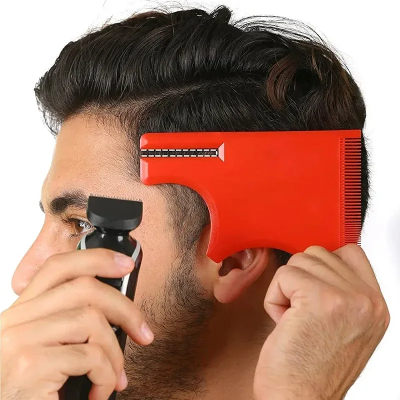 Muž brada šablóna Haircut Multi-Curve Hairline Stencil pre mužov Kadličstvo Kaderné kaderníky Kompatibilné nástroje Kompatibilné