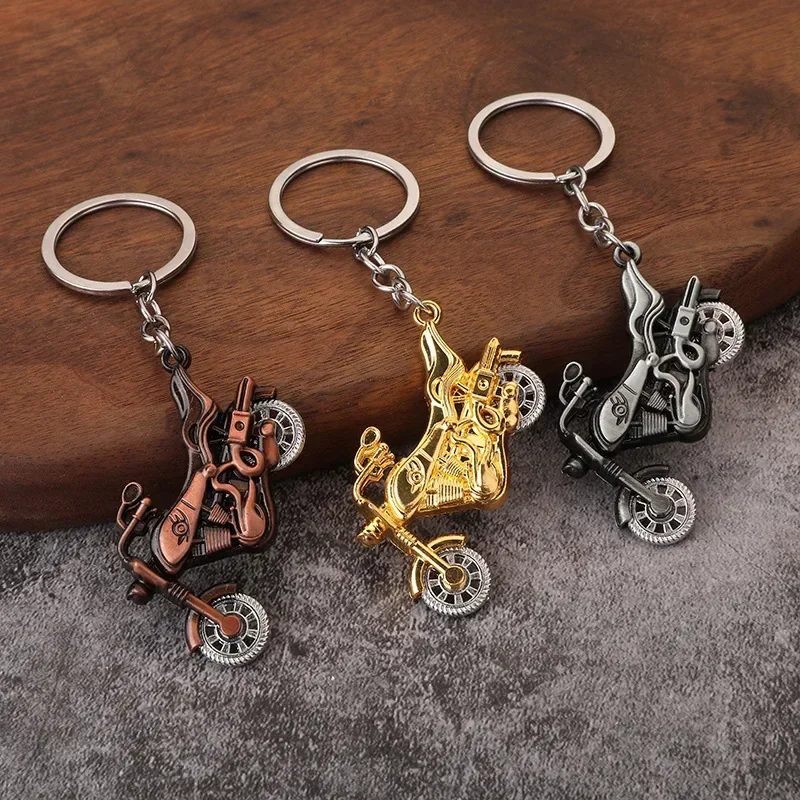 Muž Cool Motocycle Keychain pre skoda Vrs Octavia A7 Superb 2 Fabia Rapid Yeti Kodiaq Kamiq Karoq Scala