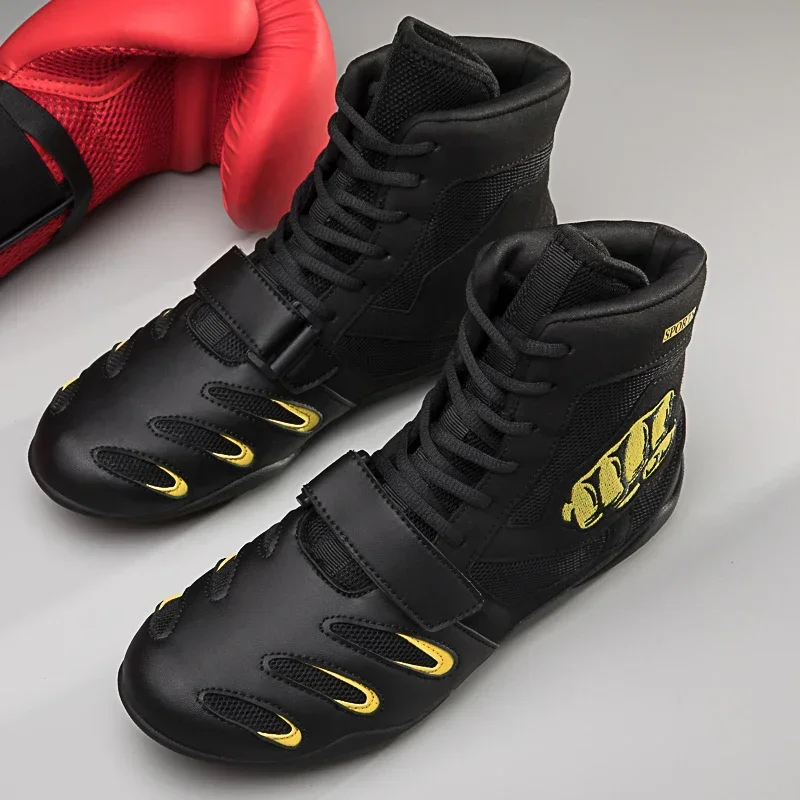 Muž Fighting Sneakers Gym Training obuv obuv Kid Professional Boxing topánky priedušné oblečenie odolné voči nekĺzavým zápasom topánky