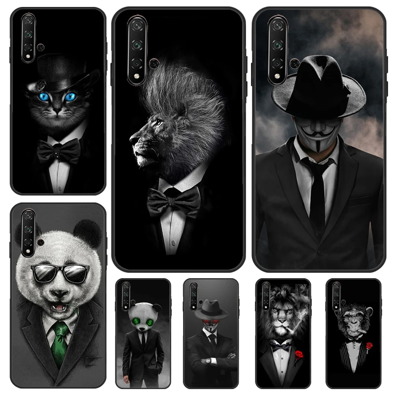 Muž s košeľou kravatu pre huawei nova y90 y70 y61 y60 9 10 SE Nova 5T 11i 8i 7i 3i P20 P40 P30 Lite P60 Pro