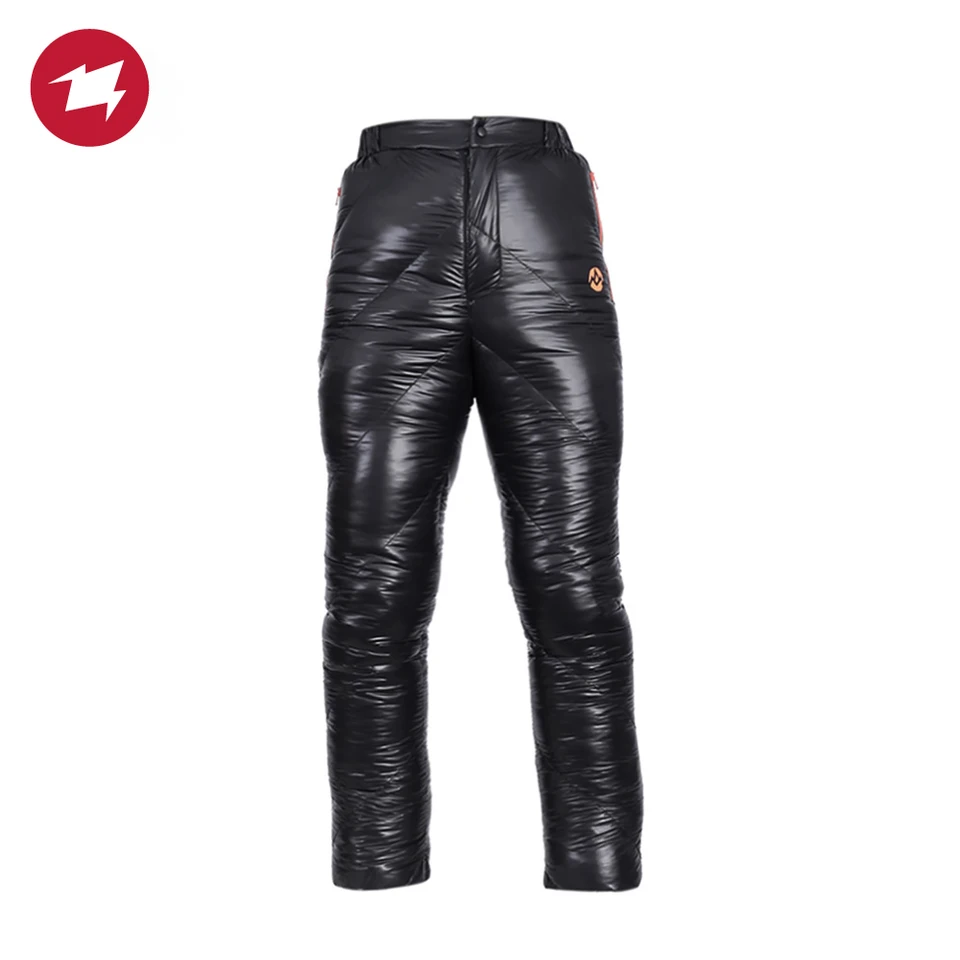 Muži Aegismaxu vonkajšie kempingy hking zimné teplé ultralight husacie nohavice 800 fp vodotesné nylonové nohavice unisex
